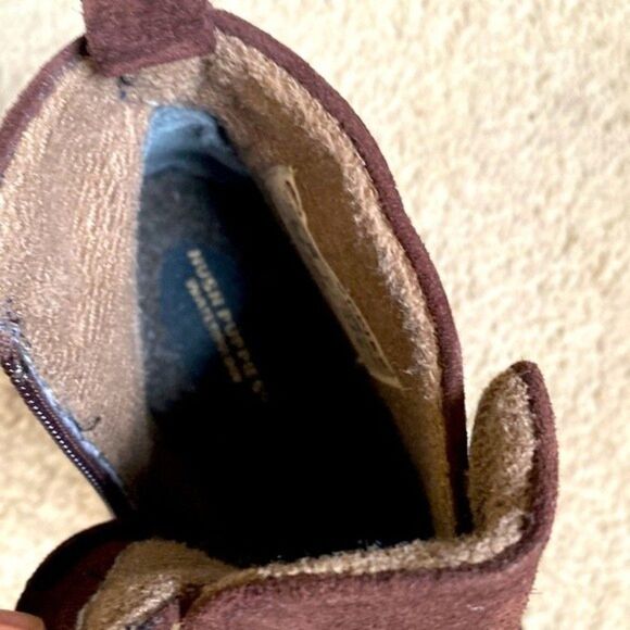 Hush Puppies Brown Suede Side Zip Waterproof Ankle Canada Winter Boots Sz 7.5 - Picture 11 of 12